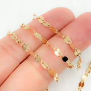 14k Gold Flat Marina Chain